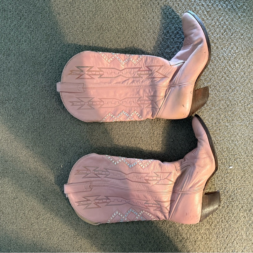 Pink Western Boots